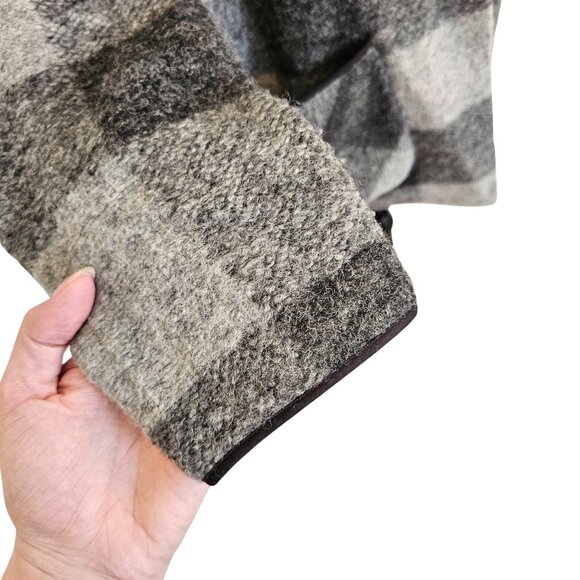 Wilfred Aritzia Off Duty Jacket Plaid Grey Wool Sz S - Picture 4 of 11